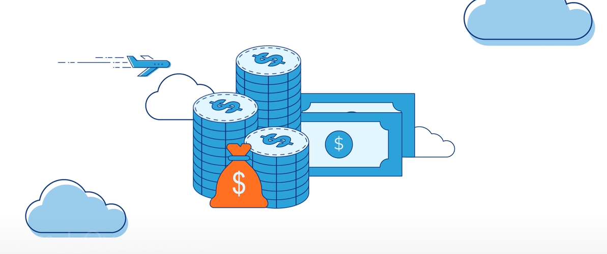 Illustration of stacks of money