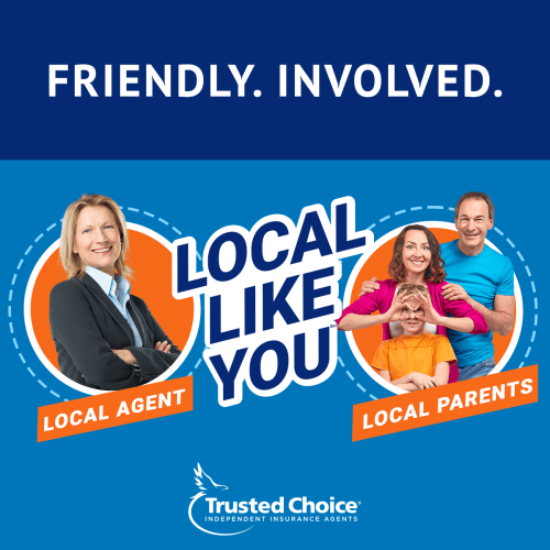 Photo of local agent and local family