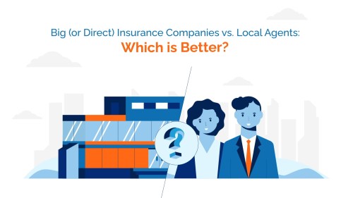 comparison of big (direct) insurance vs. local agents